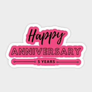 Happy Anniversary | 5 Year Sticker